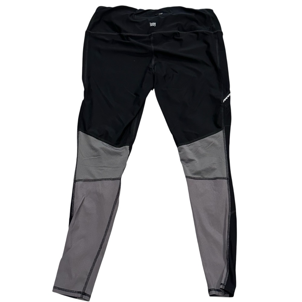 Lucy Tech Black and Grey Activewear Leggings Women’s Medium - Picture 2 of 7